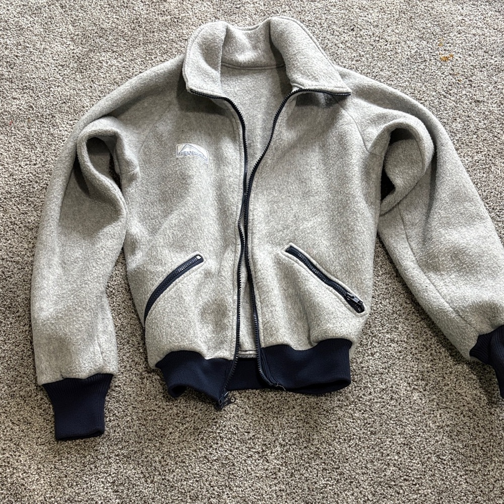 Malden Gray Bomber Jacket with Black Accents